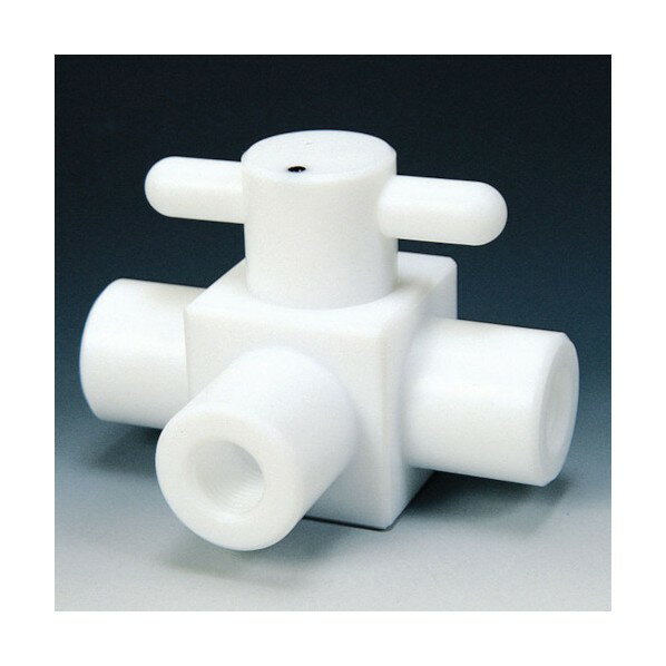 フロンケミカル PTFEコンパクト三方ボールバルブRC3/8パーフロ NR1204-005