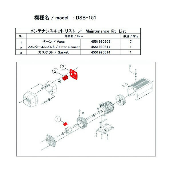 ULVAC DSB-151ѥƥʥ󥹥å DSB-151 MAINTENANCEKIT 1