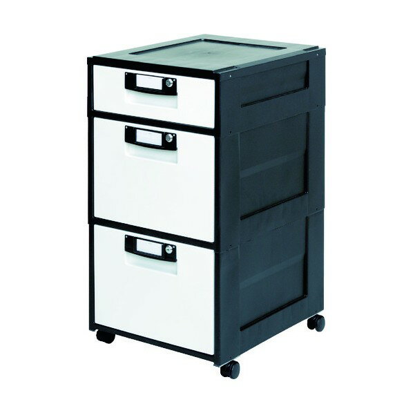 アイリスオーヤマ オフィスキャビネット ブラック HG-312 1点