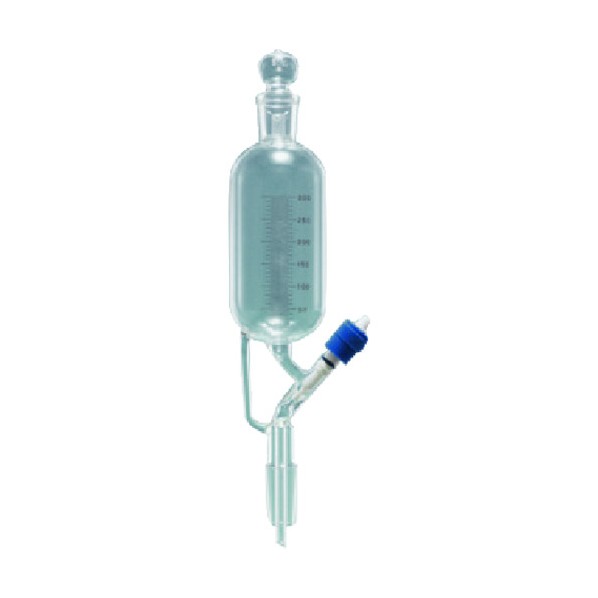 東京硝子器械 分液ロート 円筒 透明摺 300mL 目付下部摺 000-09-58-35 1点