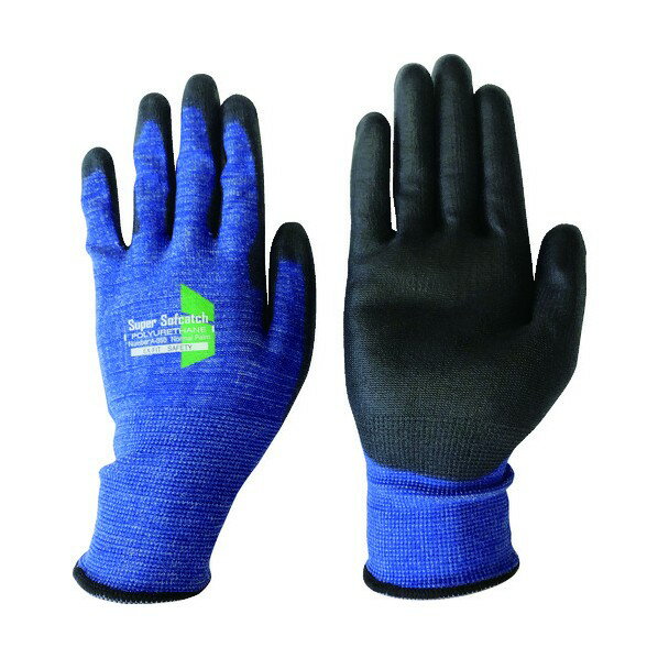 おたふく手袋 ソフキャッチEX-FITセーフティ ウレタンノーマルパーム S ブルー A-350 1個