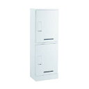 河村電器販売 宅配ボックス RUSUPO ホワイト 1300×450×310 2段タイプ KD2-31CW 1点
