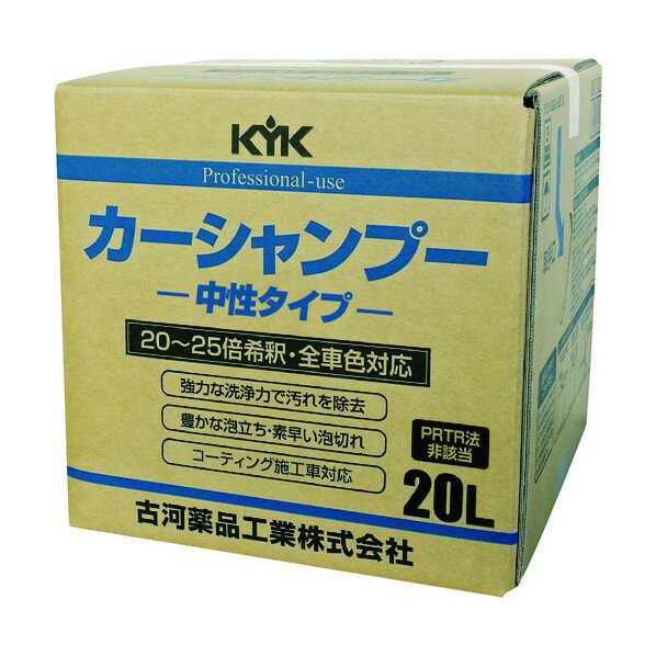 古河薬品工業 KYKプロタイプカーシャンプー20L(1個＝1箱) 21-201