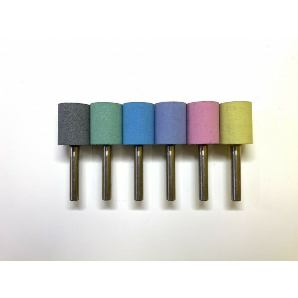 松風プロダクツ京都 ポリマスターポイント軸付 外径φ20x厚さ25x軸長35x軸径6mm 赤 P6-2025 W500R 5本