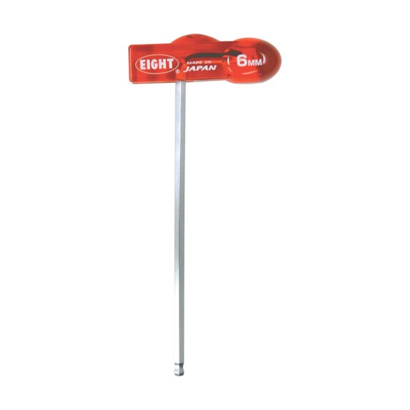 エイト T型六角棒スパナテーパーヘッド分離可能樹脂ハンドル WHH-6TL 1点