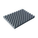 トラスコ(TRUSCO) 波状加工ウレタンスポンジシートハード30mm1mX1m黒 780 x 780 x 40 mm TKWH-3010BK 1点