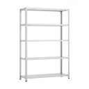 トラスコ CB型セミボルトレス軽量棚 1800X600XH1800 5段 WG色 CB-6665-WG 1台