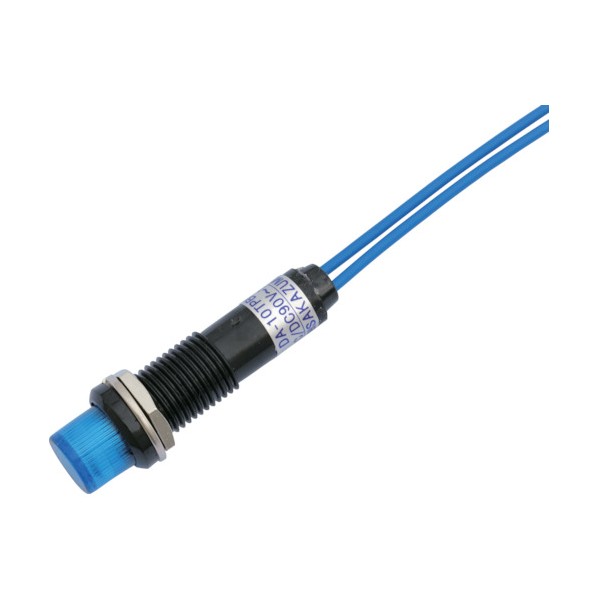 サカズメ LED表示灯DA－10TPBL(AC/DC100V接続)Φ10青 DA-10TPBL-AC/DC100V-B