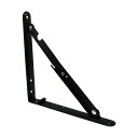 トラスコ 折り畳み棚受 200mm 黒色 LTO-200-BK 1点