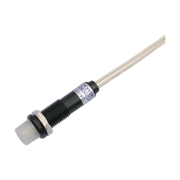 サカズメ LED表示灯DA－10TPBL(AC/DC100V接続)Φ10白 DA-10TPBL-AC/DC100V-W