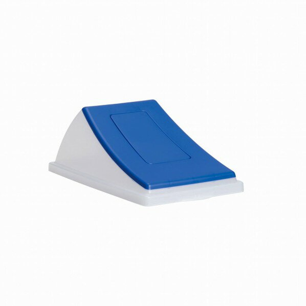 テラモト エコン ダストボックス #45 半透明蓋 ビンカン用丸穴 ブルー DS-220-602-3 1点【2506DFD_5】