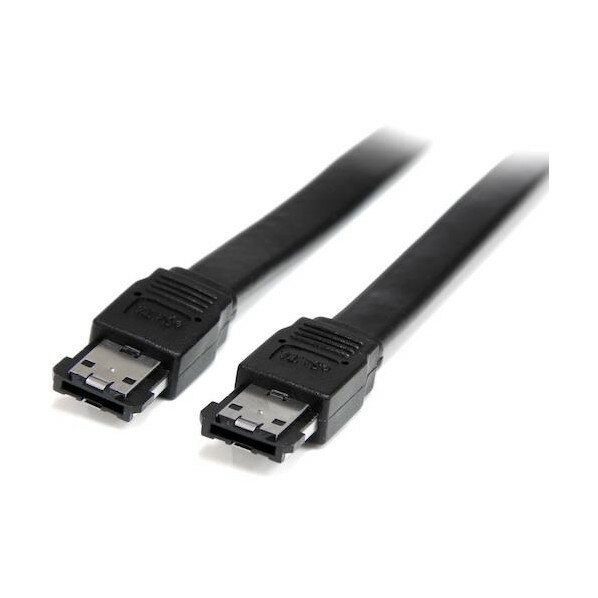 STARTEC.COM社 eSATAケーブル/91cm/シールド構造/6Gbps/オス-オス/ブラック/HDD ハードディスクドライ..