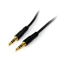 STARTEC.COM社 オーディオケーブル/3.5mm 3極ステレオミニ/4.6m/オス-オス/ブラック/スピーカー ヘッドホン イヤホン 用 MU15MMS 1本(2)