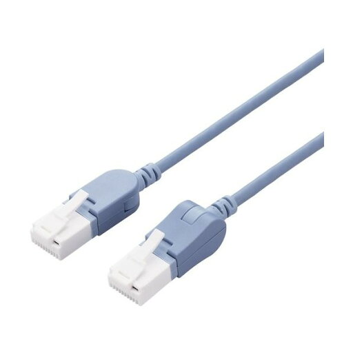 エレコム LANケーブル CAT6A 縦スイング式コネクタ 横スイング式コネクタ 10.0m ブルー LD-GPATWV/BU100 1点 エレコム LANケーブル CAT6A 縦スイング式コネクタ 横スイング式コネクタ 10.0m ブルー LD-GPATWV/BU100 1点