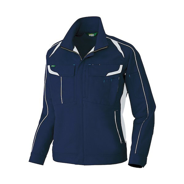 アイトス 長袖ブルゾン(男女兼用) AZ1901-008ネイビー3L 3L 008ネイビー 1901 1着