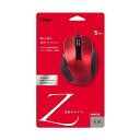 ナカバヤシ 小型有線5ボタンBlueLEDマウス レッド MUS-UKF120R 1点(2)