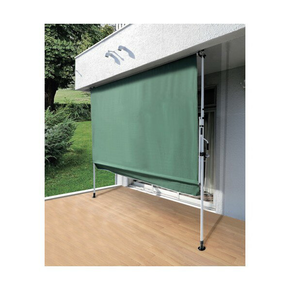 谷村実業 物干し竿付きオーニング 3m グリーン 3623000315 1個