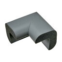 トラスコ(TRUSCO) 安心クッションコーナー用油面接着大1個入ライトグレー 90 x 100 x 53 mm TAC-21YS 1点