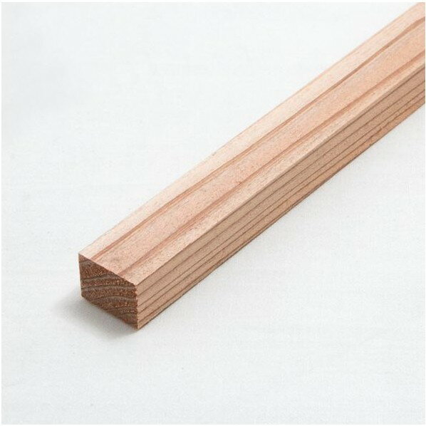 杉 仕上げ材 ヤク15x20x1000 (mm) 無塗装 1本