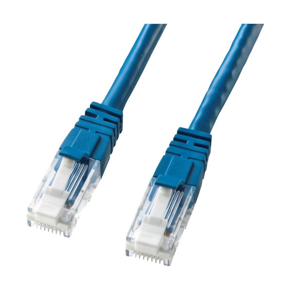 サンワサプライ つめ折れ防止カテゴリ6LANケーブル KB-T6TS-15BLN 1点
