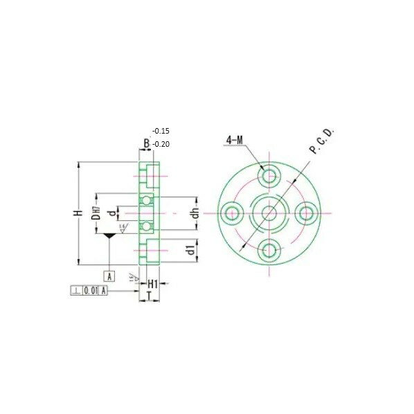 MIYOSHI ベアリングホルダーセット 直接取付タイプ丸型 1個