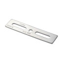 トラスコ ジョイント金具24型フラットステン寸法100穴数3 99 x 24 x 2 mm TK24-F2S 1点