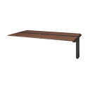 ※法人専用品※イナバ FREI 基本デスク オープン脚 両面タイプ 増設セット FRL-J-1412 DW/LBK 174836 1点