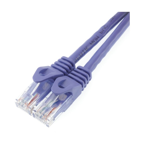 ホーリック LANケーブル UTP カテゴリー6A 5m パープル LC50-514RB 1本