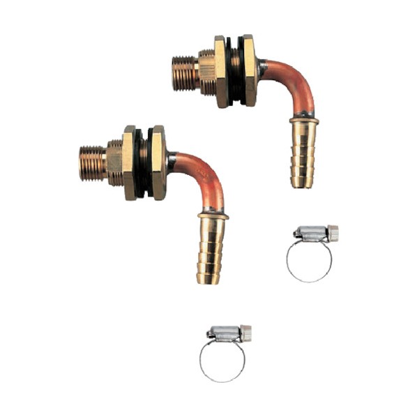 カクダイ ユニットバス貫通金具(ペアホース用) 415-802 1点