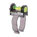 エビス ダイヤモンド ドライバドリル用水平器 胴体径60mm〜80mm対応 黒(スケルトン) ED-60DD 1個