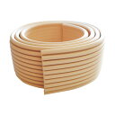 カーボーイ ウェーブクッション 120×5.5×0.7cm ベージュ BS48 1巻【2506DFD_3】