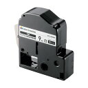 カラークリエーション テプラPRO用互換テープ 黒文字 8m 9mm幅 白 CTC-KSS9K 1個
