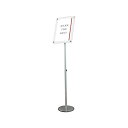 常磐精工 スマートフリーアクリルスタンドスライド A3ホワイト 370×300×1040〜1670mm シルバー SMFACS135A3W 1点