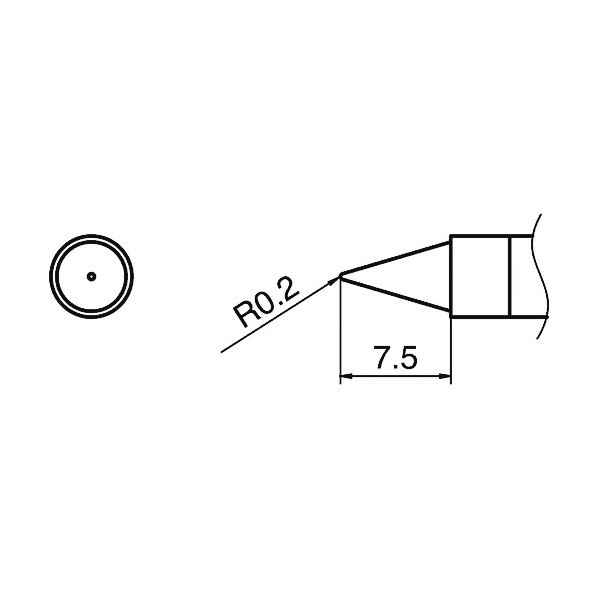 白光(HAKKO) こて先 B型 T36-B 1個