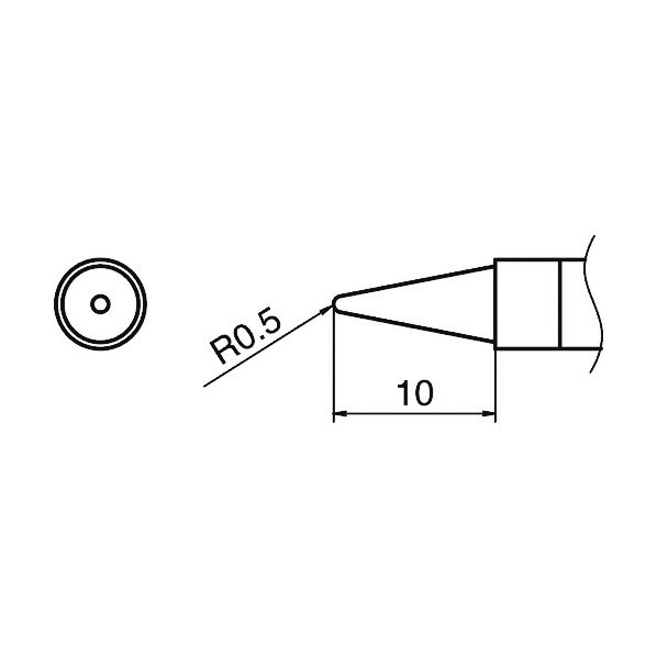 白光(HAKKO) こて先 0.5B型 T36-B2 1個