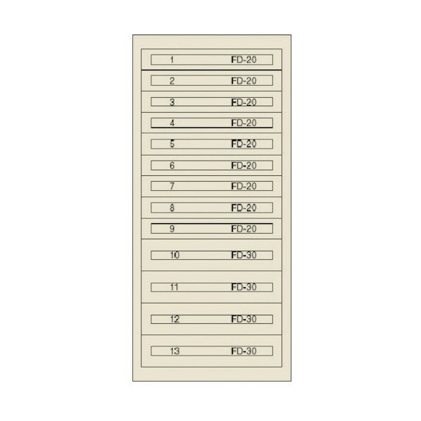 ムラテックKDS ファインキャビネットFC-300Q 塗装色:グリーン FC-300Q 1点