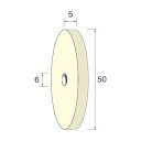 ミニター ミニモフェルトホイールスタンダードφ50×5(5個入) 82 x 62 x 25 mm NA6011
