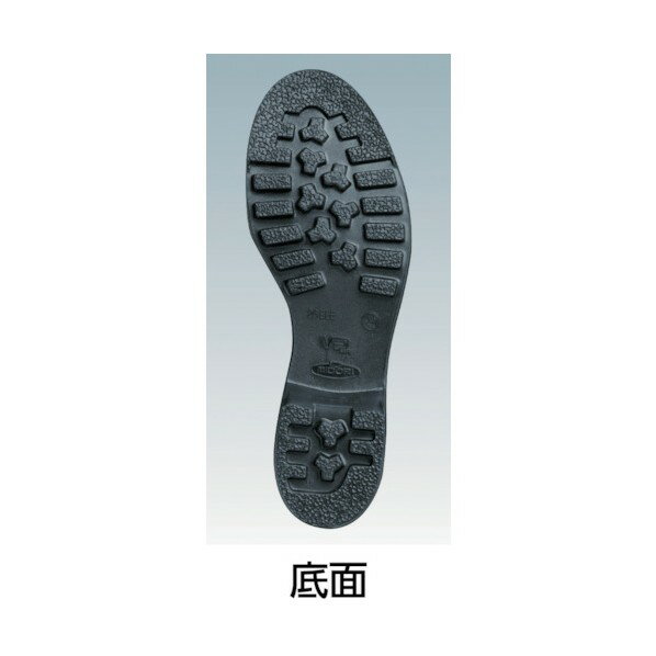 ミドリ安全 ゴム底安全靴半長靴V2400N25．5CM V2400N-25.5 2
