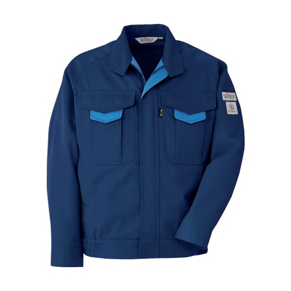 ミドリ安全 春夏エコ帯電防止長袖ブルゾンネイビーS RCS 2197-UE-S