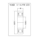 NTN A小径小形ボールベアリング 6300ZZ