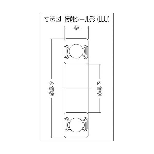 NTN NTNA小径小形ボールベアリング1個 6300LLU 1個