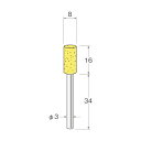 日本精密機械工作 軸付フェルトバフ外径 mm :8軸長 mm :34 F3408 5袋