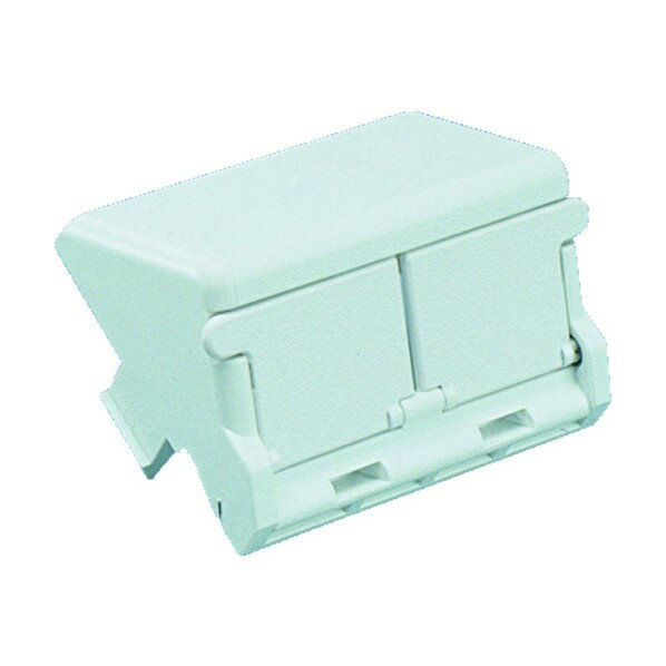 パンドウイット 1/2サイズ2ポート用傾斜型シャッター付きアダプタ枠 154.94 x 124.46 x 12.7 mm CHS2SIW-X 10 個入