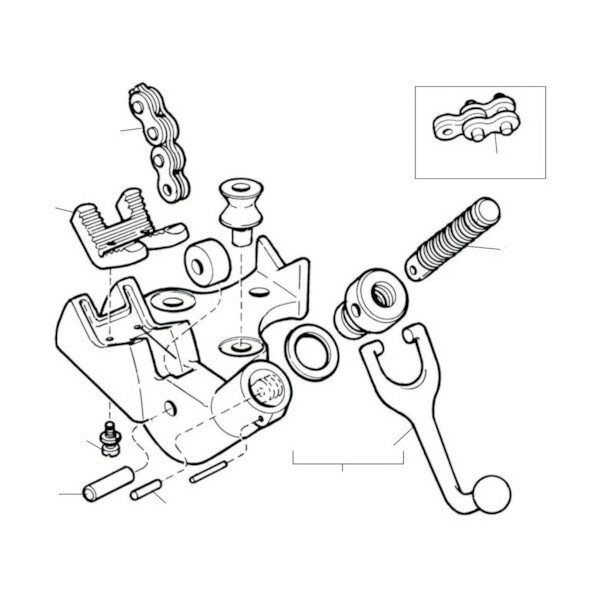 リジッド E-2480 チェーンアッセンブリー F/BC-610 196 x 183 x 69 mm 1個