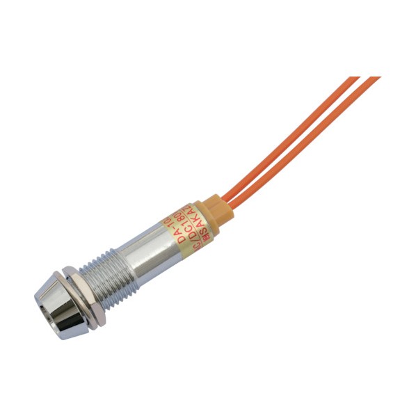 サカズメ LED表示灯DA－10JPL(AC/DC200V接続)Φ10橙 DA-10JPL-AC/DC200V-O