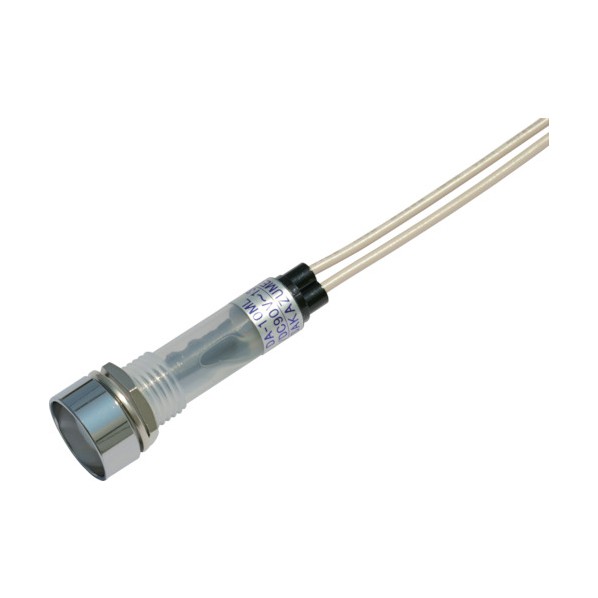 サカズメ LED表示灯DA－10ML－1(AC/DC100V接続)Φ10白 DA-10ML-1-AC/DC100V-W
