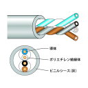 因幡電工 電子ボタン電話用ケーブル JFCT05X2P 1点(2)