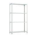 トラスコ CB型セミボルトレス軽量棚 1500X600XH21004段 WG色 CB-7564-WG 1台