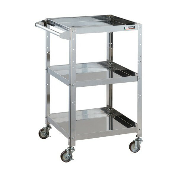 トラスコ クリーンラビット75φウレタン車SUS金具ハンドル付 CRB953HSU 1