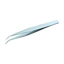 トラスコ ステンレス製ピンセット125mm先曲り型 191 x 43 x 10 mm TSP-26 (125MMサキマケ゛) 1点